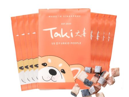 Taki Hamachi Yellowtail Fish Grain-Free Freeze-Dried Treats For Cats & Dogs (10 Packets) 90g Fashion