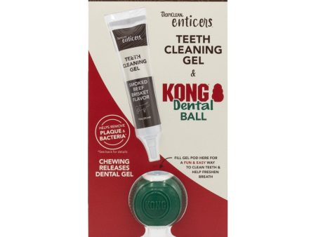 15% OFF: TropiClean Enticers Teeth Cleaning Gel & Kong Dental Ball Dog Toy (Small) Discount