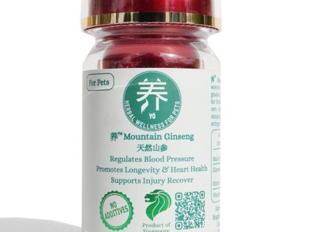 Yo Organic Mountain Ginseng Herbal Supplements For Cats & Dogs 30c For Discount