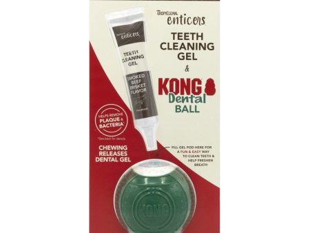 15% OFF: TropiClean Enticers Teeth Cleaning Gel & Kong Dental Ball Dog Toy (Large) Online