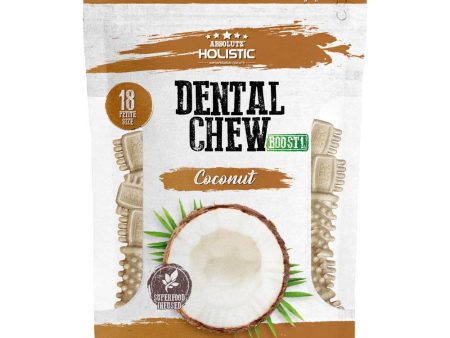 2 FOR $12.80: Absolute Holistic Boost Coconut Petite Grain-Free Dental Dog Chews 160g Online Sale