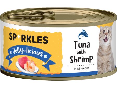 Sparkles Jelly-licious Tuna With Shrimp Canned Cat Food 80g x 24 For Discount