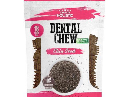 2 FOR $12.80: Absolute Holistic Boost Chia Seed Petite Grain-Free Dental Dog Chews 160g Sale