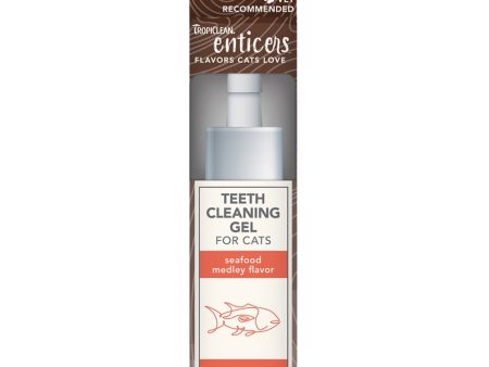 15% OFF: Tropiclean Enticers Seafood Medley Flavor Teeth Cleaning Gel For Cats 2oz For Sale