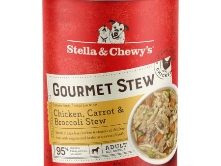 Stella & Chewy’s Gourmet Chicken, Carrot & Broccoli Stew Grain-Free Canned Dog Food 12.5oz Fashion