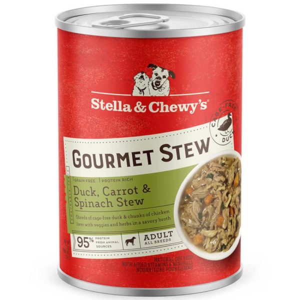 Stella & Chewy’s Gourmet Duck, Carrot & Spinach Stew Grain-Free Canned Dog Food 12.5oz Online