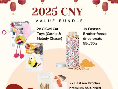 14% OFF: Pawvy Chinese New Year Value Bundle For Cats (Medium) Sale