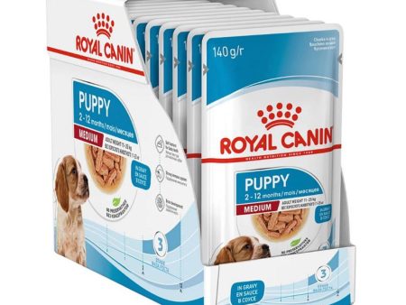 $12 OFF: Royal Canin Medium Puppy Pouch Dog Food 140g x 10 Fashion