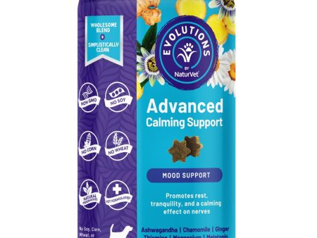 15% OFF: NaturVet Evolutions Advanced Calming Support Supplement Chews For Dogs 90ct For Discount