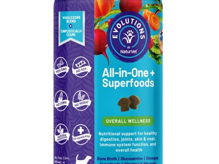 15% OFF (Exp Feb 25): NaturVet Evolutions All-in-One + Superfoods Supplement Chews For Dogs 90ct Fashion