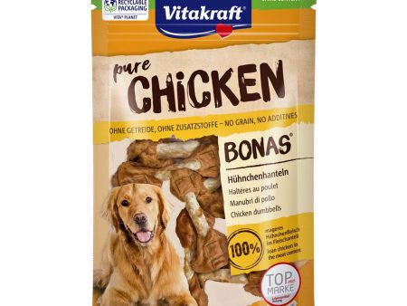 $2 OFF (Exp 14May25): Vitakraft Pure Chicken Bonas Dumbbells Grain-Free Dog Treats 80g For Discount