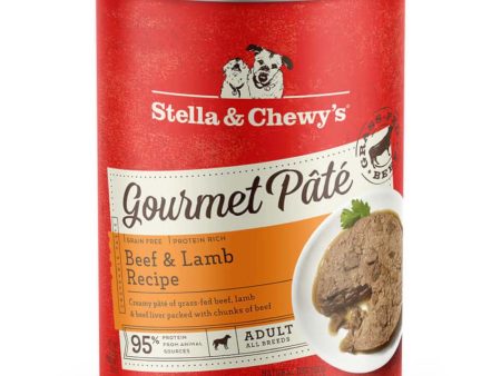 Stella & Chewy’s Gourmet Pate Beef & Lamb Recipe Grain-Free Canned Dog Food 12.5oz Online Sale