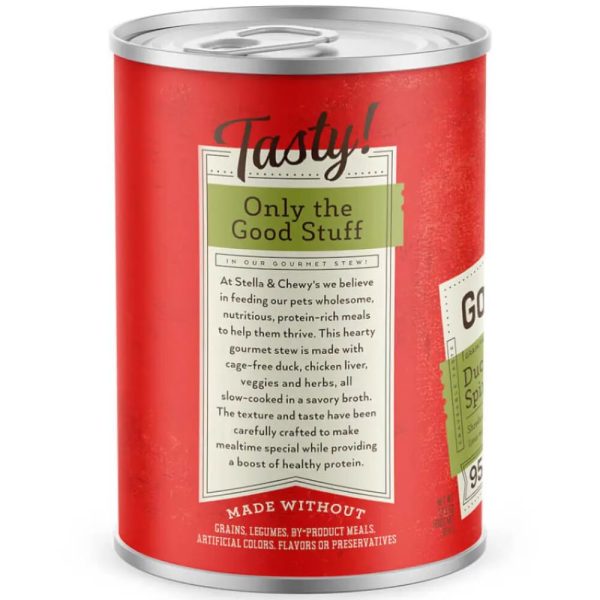 Stella & Chewy’s Gourmet Duck, Carrot & Spinach Stew Grain-Free Canned Dog Food 12.5oz Online