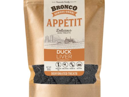 $4 OFF: Bronco Appetit Duck Liver Dehydrated Dog Treats 90g Online Hot Sale