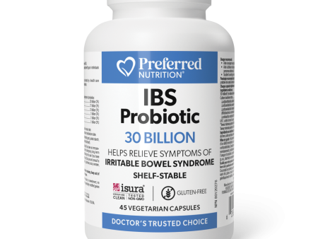 Preferred Nutrition IBS Probiotic 30 Billion 45 Vegetarian Capsules For Discount