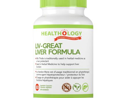 Healthology Liv-Great Liver Formula 60 Vegetarian Capsules For Discount