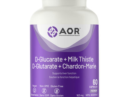 AOR D-Glucarate + Milk Thistle 60 Vegetarian Capsules Fashion