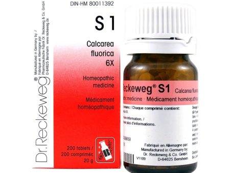 Dr. Reckeweg S1 Calcarea Fluorica 6X Tablets 20g Fashion