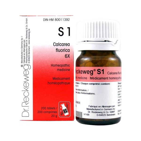 Dr. Reckeweg S1 Calcarea Fluorica 6X Tablets 20g Fashion