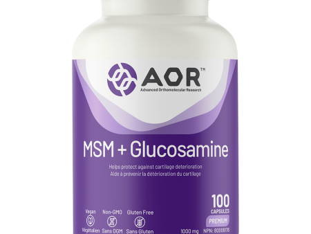 AOR MSM + Glucosamine 100 Capsules Discount