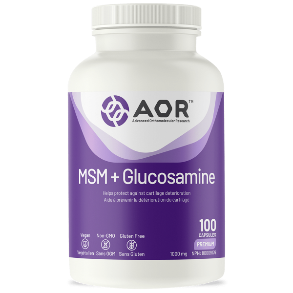 AOR MSM + Glucosamine 100 Capsules Discount