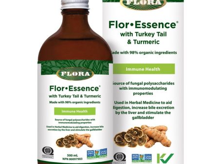 Flora Flor-Essence with Turkey Tail & Turmeric 500ml Supply