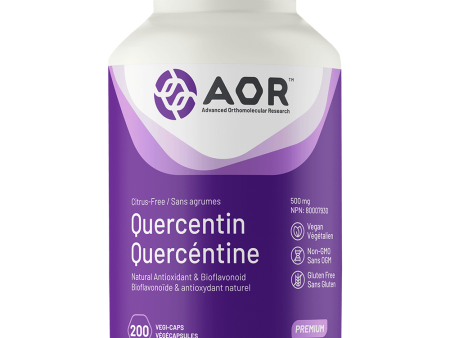 AOR Quercetin Citrus Free 500mg 200 Vegetarian Capsules Discount