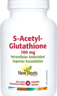 New Roots S-Acetyl Glutathione 100mg 30 Vegetarian Capsules Fashion