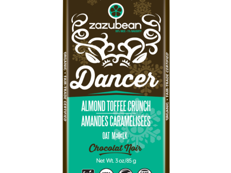 Zazubean Dancer Almond Toffee Crunch Chocolate 85g Fashion