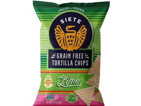 Siete Grain-Free Lime Tortilla Chips 142g For Sale