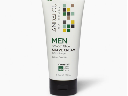 Andalou CannaCell Men Smooth Glide Shave Cream 236ml Supply