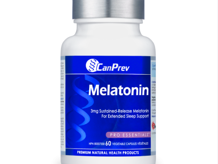 CanPrev Sustained-Release Melatonin 3mg 60 Vegetarian Capsules For Cheap