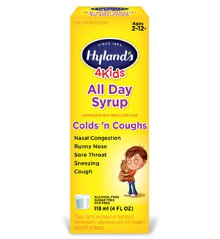 Hylands All Day Syrup Cold n  Cough 4 Kids 118mL Supply