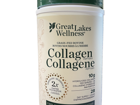 Great Lakes Wellness Grass-Fed Bovine Collagen Peptides 284g Supply