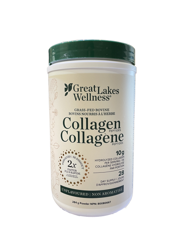 Great Lakes Wellness Grass-Fed Bovine Collagen Peptides 284g Supply