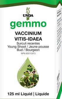 Unda Gemmo Vaccinium Vitis Idaea 125ml For Discount