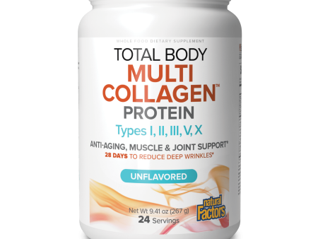 Natural Factors Total Body Multi Collagen Protein Unflavoured 267g Discount