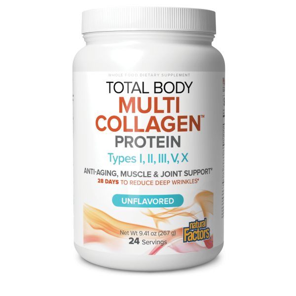 Natural Factors Total Body Multi Collagen Protein Unflavoured 267g Discount