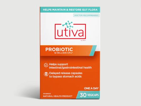 Utiva Probiotic 12 Billion 30 Vegetarian Capsules Cheap