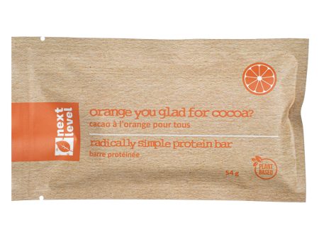 Next Level Foods Orange You Glad For Cocoa Bar 54g Online Sale