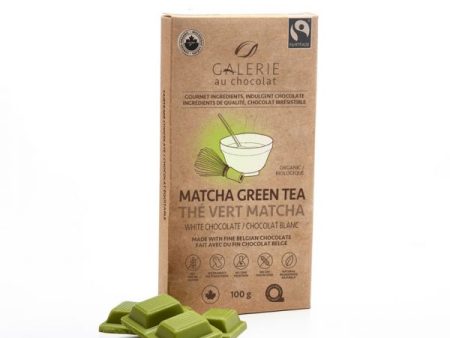 Galerie Fairtrade Matcha Green Tea White Chocolate Bar 100g Online now