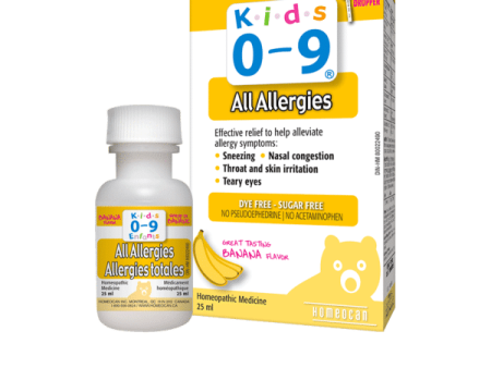 Homeocan Kids 0-9 All Allergies Banana Flavour 25ml Hot on Sale