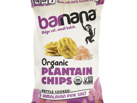 Barnana Organic Plantain Chips Himalaya Pink Salt 140g on Sale