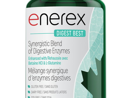 Enerex Digest Best Enzymes 90 Vegetarian Capsules Hot on Sale