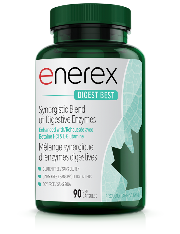 Enerex Digest Best Enzymes 90 Vegetarian Capsules Hot on Sale