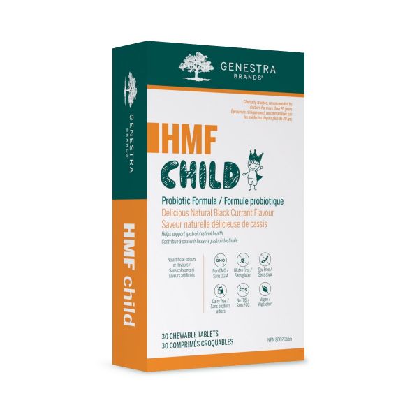 Genestra HMF Child Chewable Probiotic 30 Tablets (Black Currant) Sale