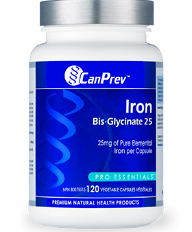 CanPrev Iron BisGlycinate 25 120 Vegetarian Capsules For Cheap