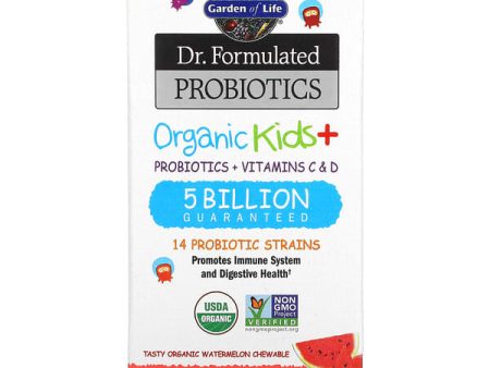 Garden of Life Dr. Formulated Shelf Stable Organic Kids+ Probiotics 30 Chewable Tablets Online Hot Sale