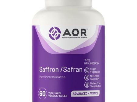 AOR Saffron 15mg 60 Vegetable Capsules For Cheap