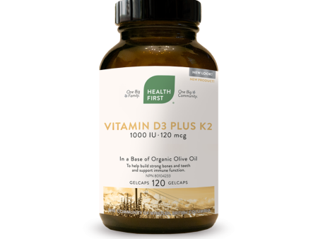 Health First Vitamin D3 Plus K2 120 Softgels Discount